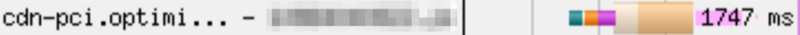 The pink bars shown after the script have loaded tell us that there's a large script execution period right after the script has been downloaded, blocking the main thread.